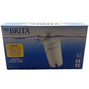 Brita pitcher replacement filters set of 4 works in all brita pitchers READ NEW